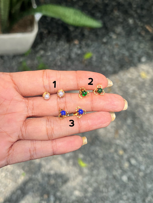 Premium gold plated daily use studs product code G71