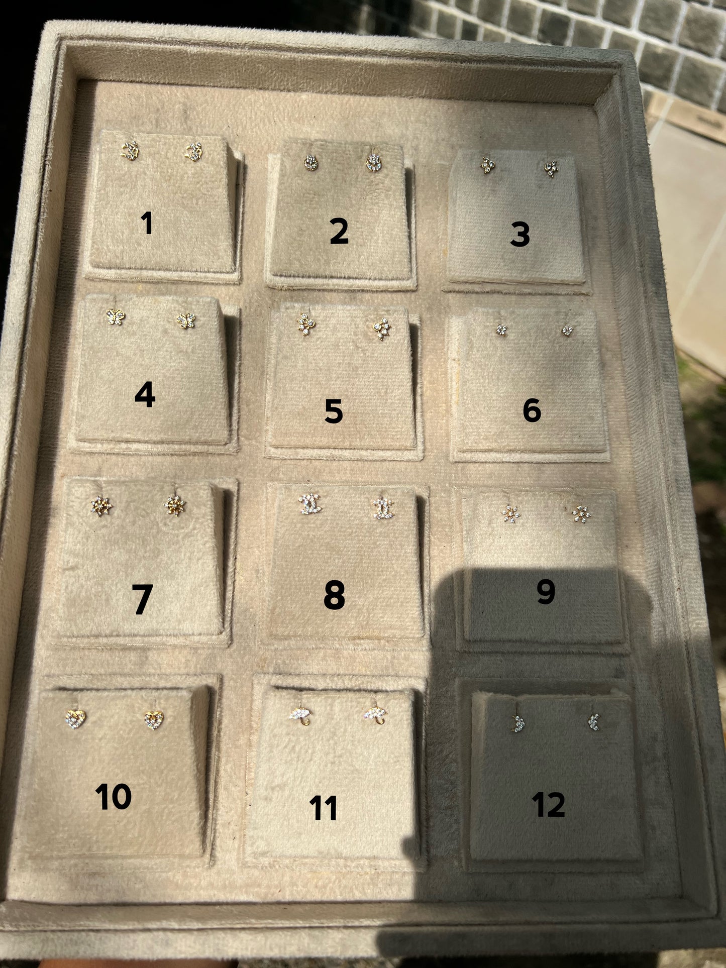 Premium daily wear anti tarnish screw back second stud /nosepin/ kids stud