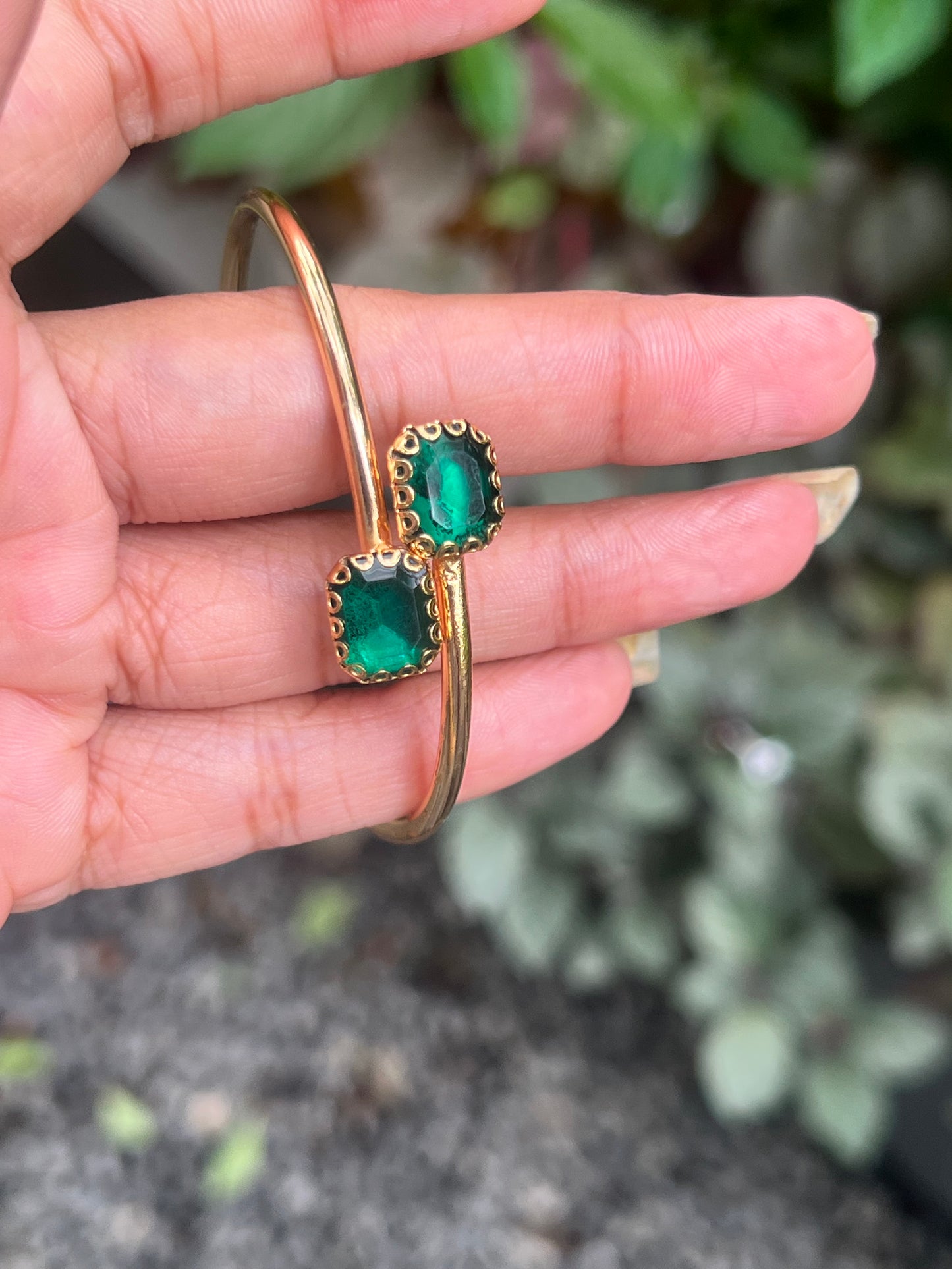 Premium gold plated daily use cuff Sufi bangle product code G88
