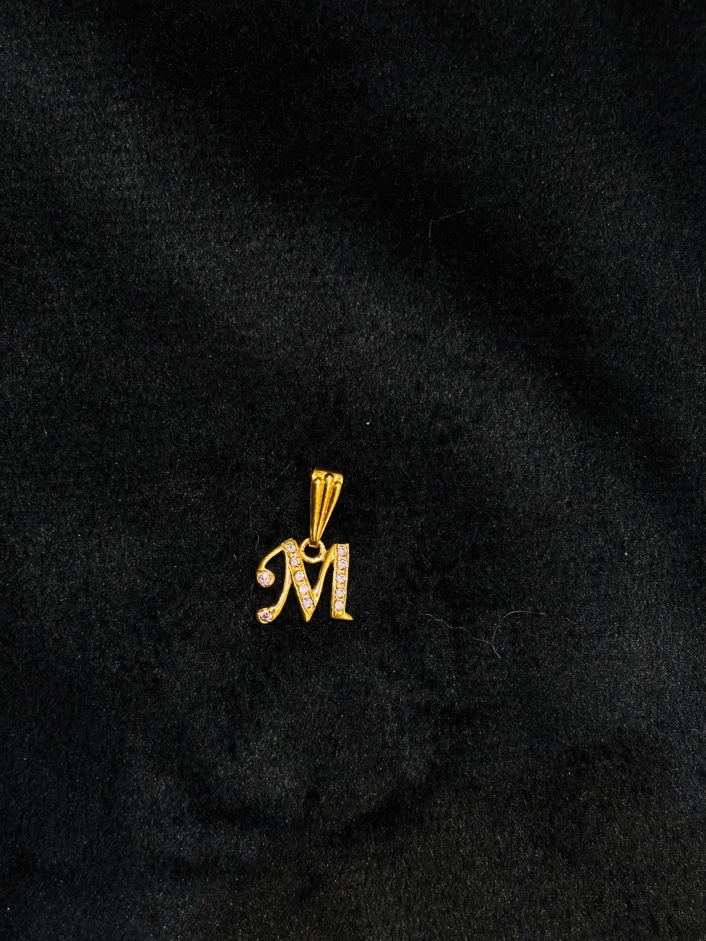 Premium daily wear anti tarnish gold plated ad stone pendant with chain set product code N390