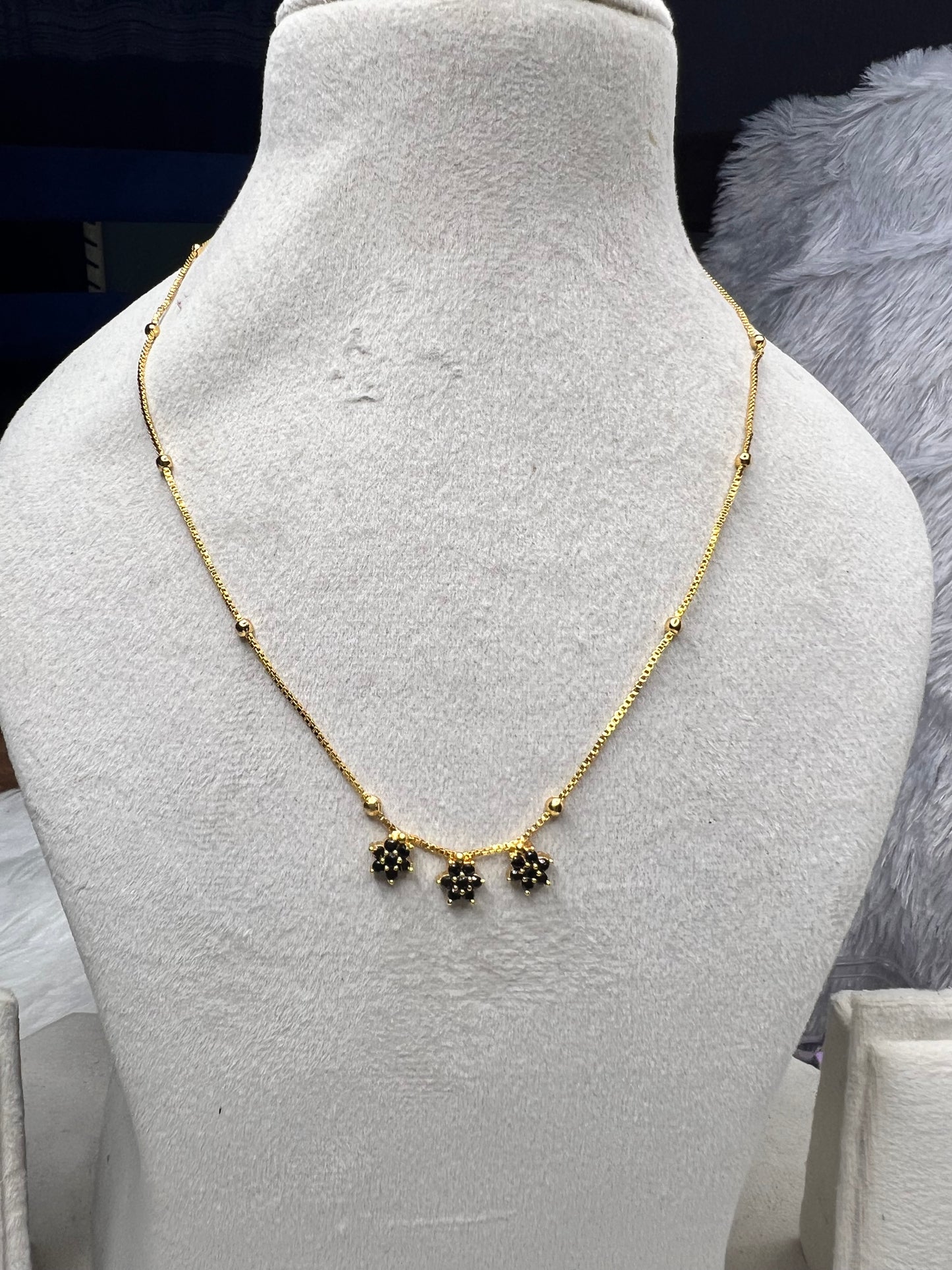 3star daily wear gold plated chain product code 1042