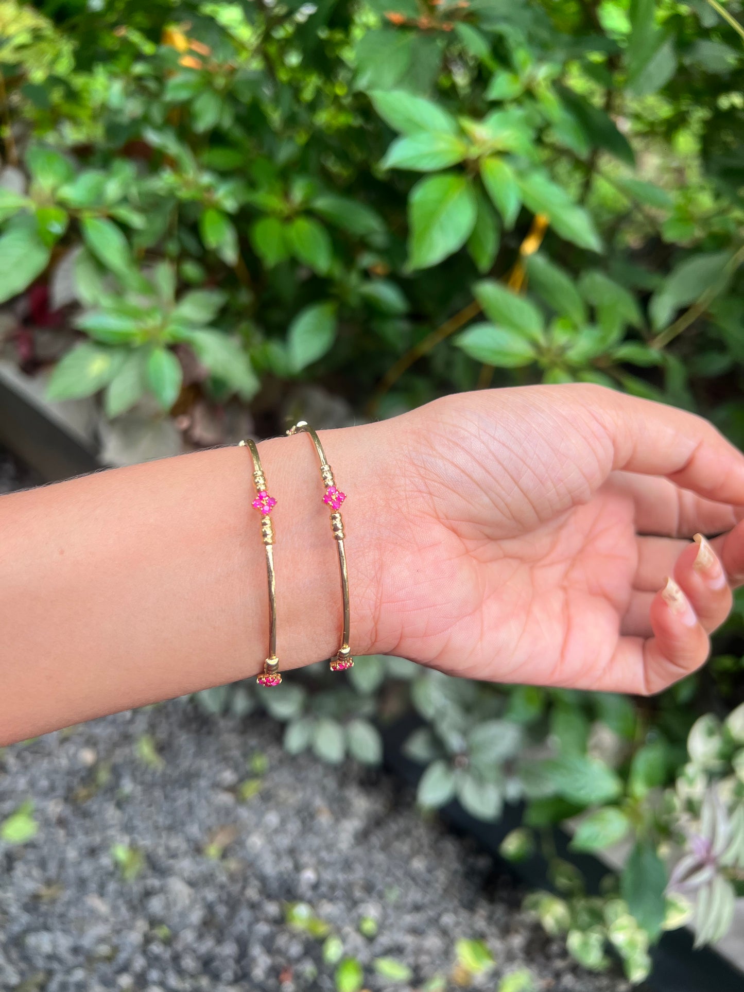 Premium daily use gold plated bangles set of 2 product code AD12