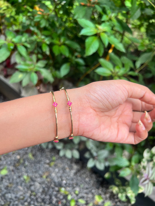 Premium daily use gold plated bangles set of 2 product code AD12