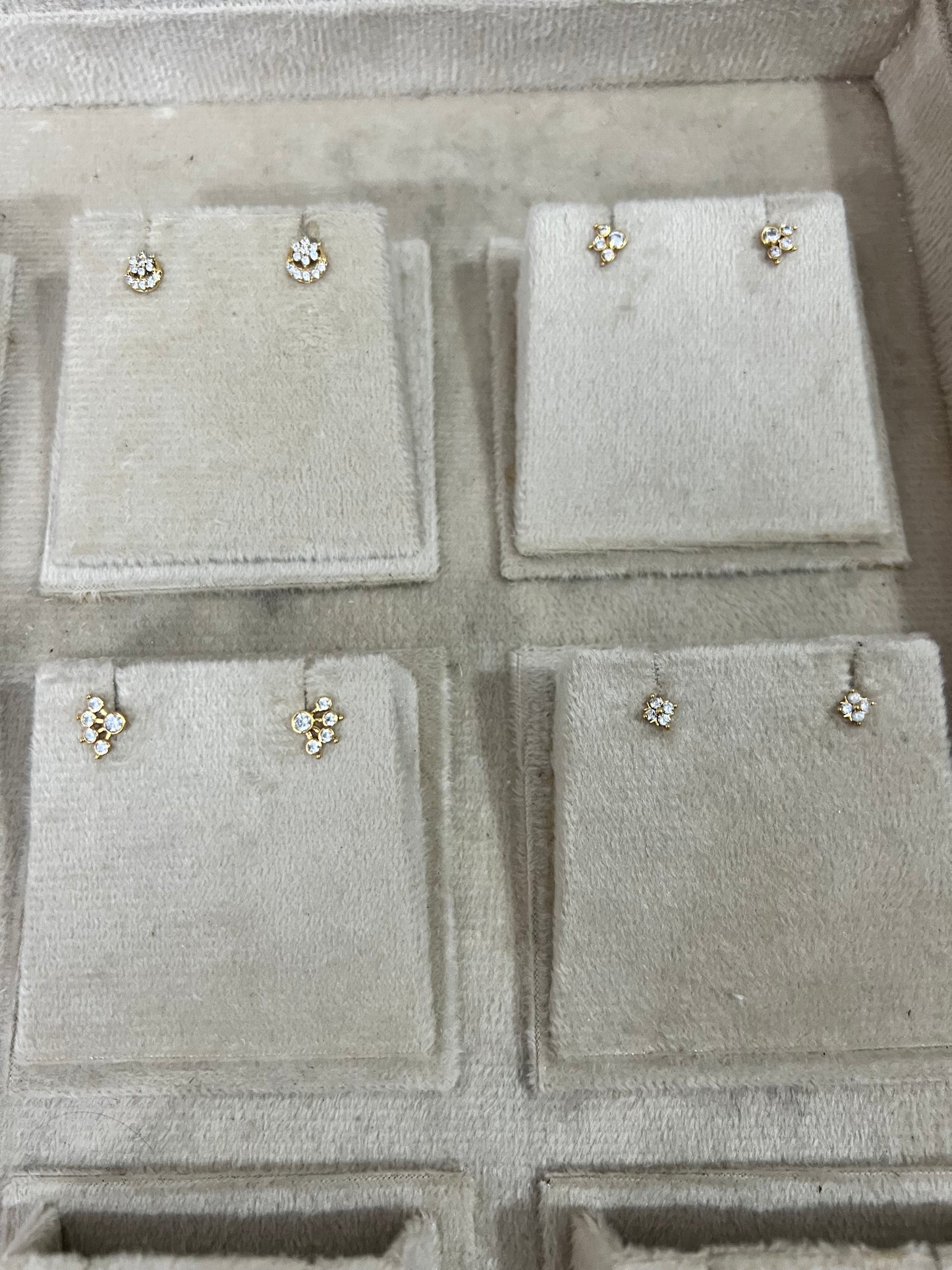 Premium daily wear anti tarnish screw back second stud /nosepin/ kids stud