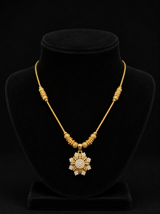Premium gold plated ad star pendant chain product code G118