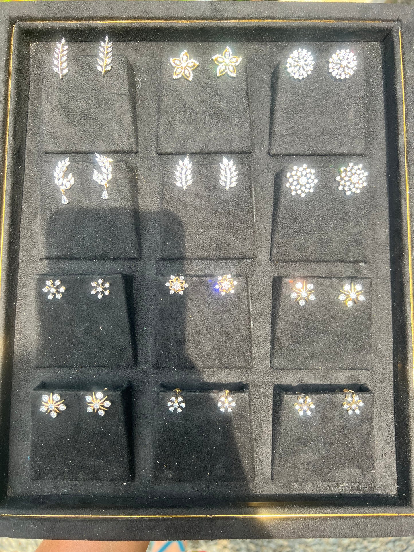 Premium occasion wear diamond replica studs product code E105