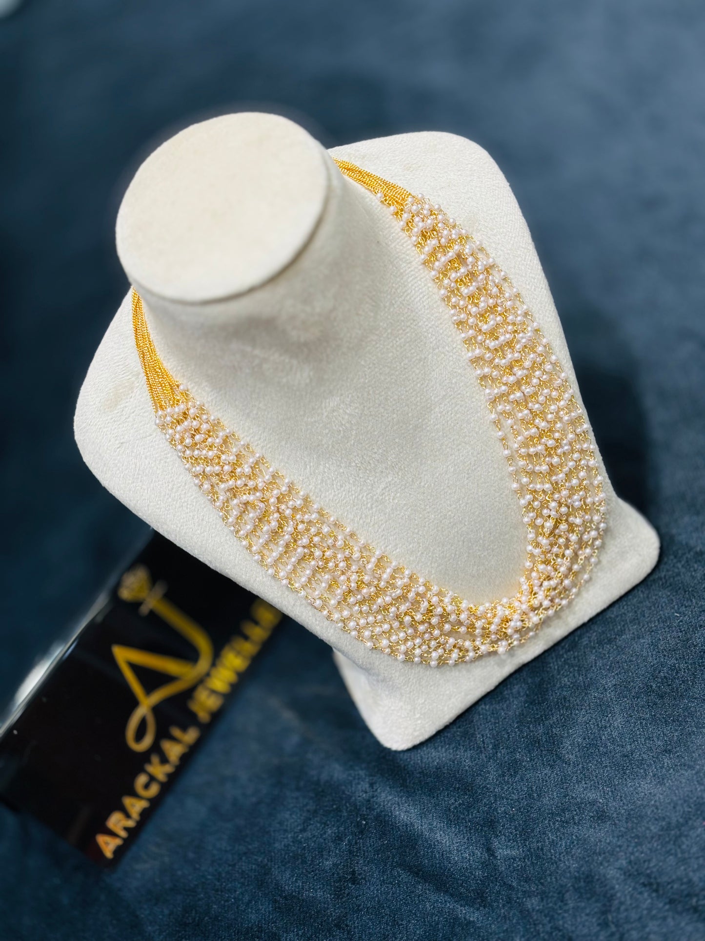 Premium trending pearls layered necklace product code N389