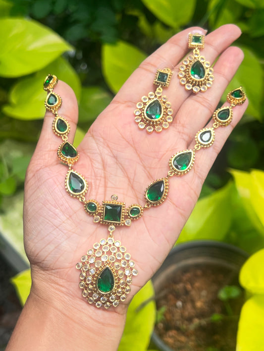 Premium Jyothika inspired necklace set product code N209