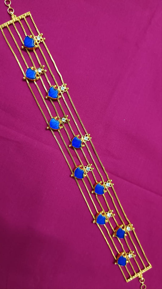 Trending 1gram gold plated 6layer Palakka choker set product code 1172