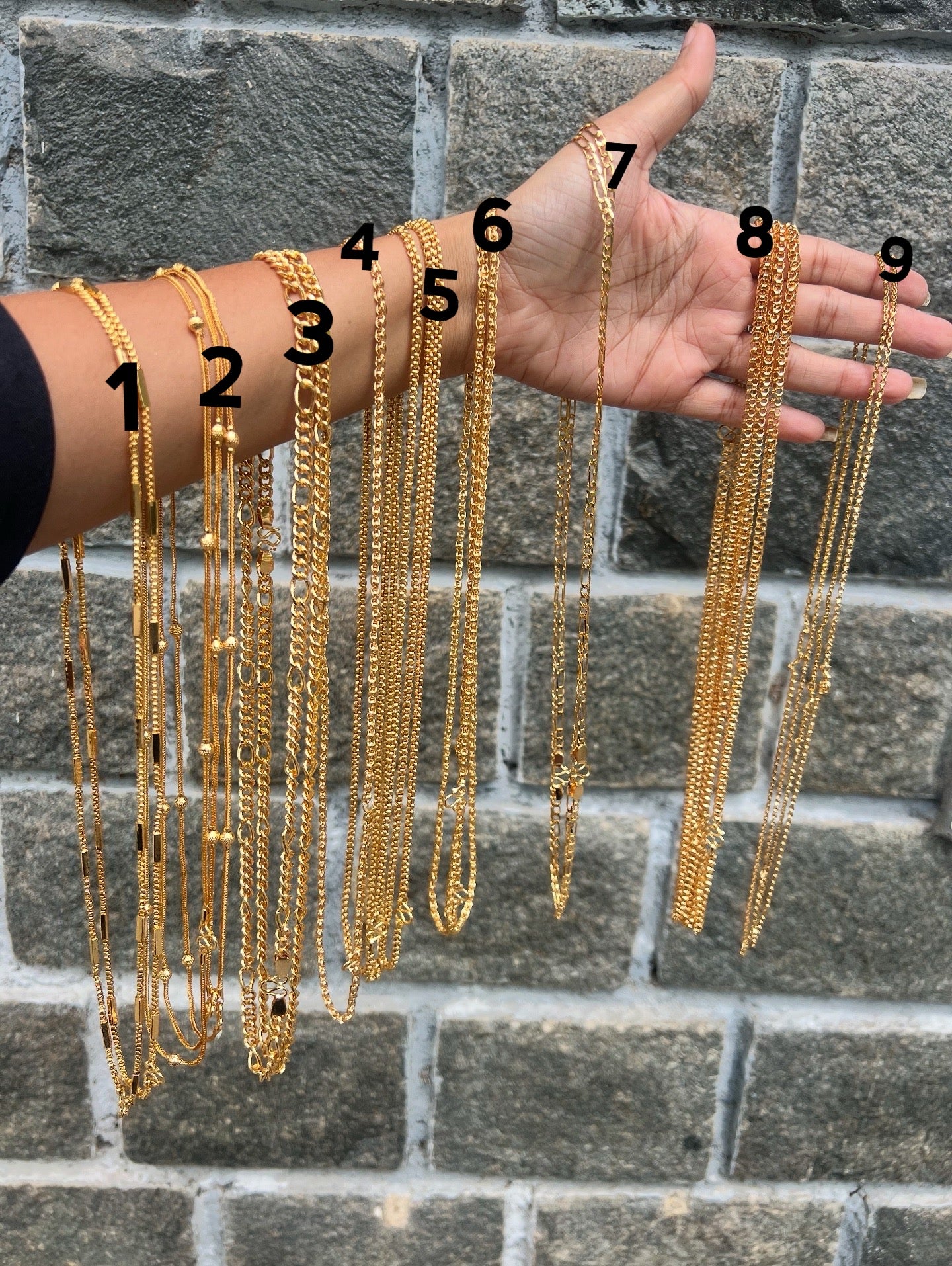 Premium 24carat gold plated thali chain 8pidi product code chain08