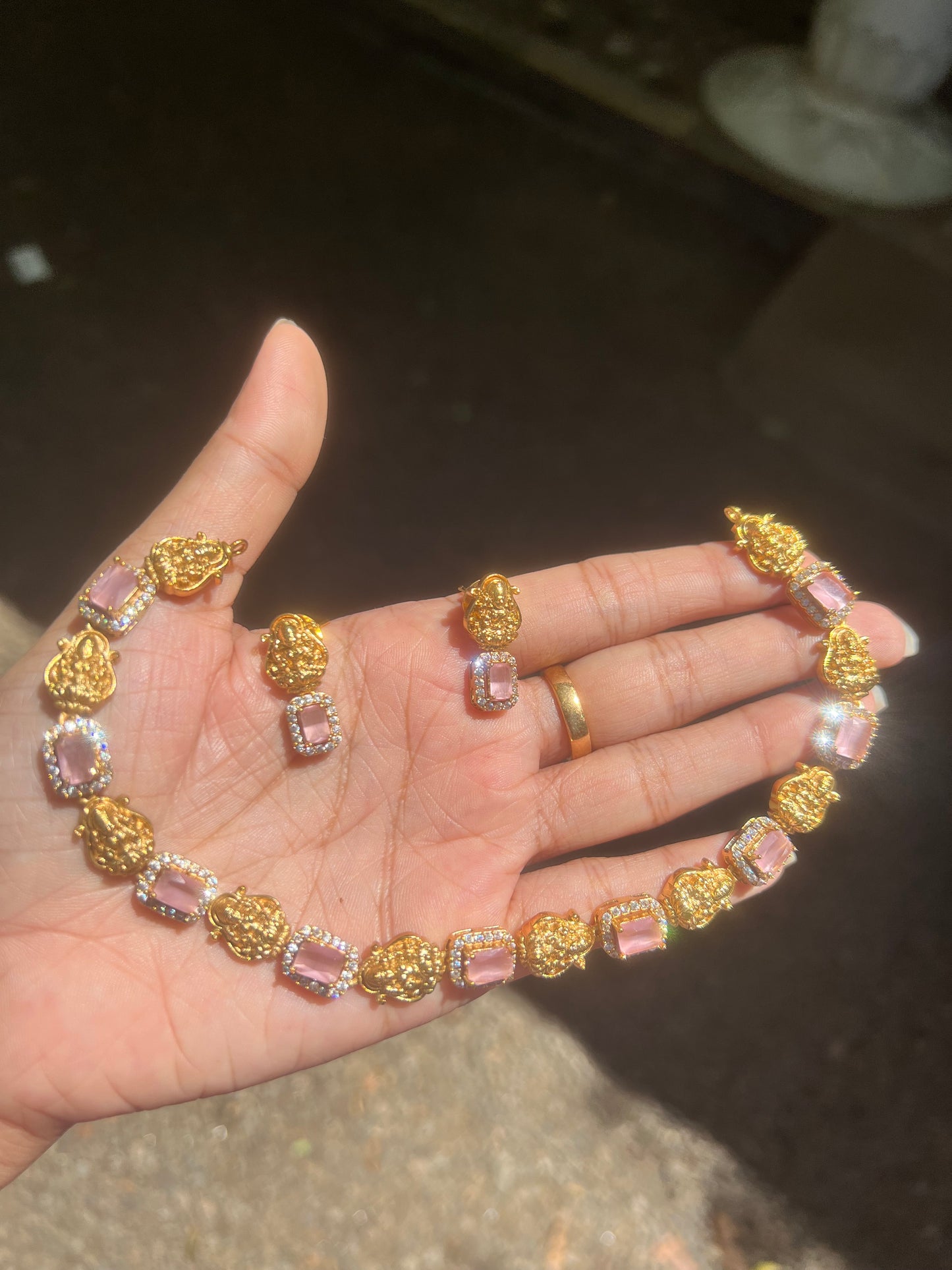 Premium ad Lakhmi necklace product code 1006