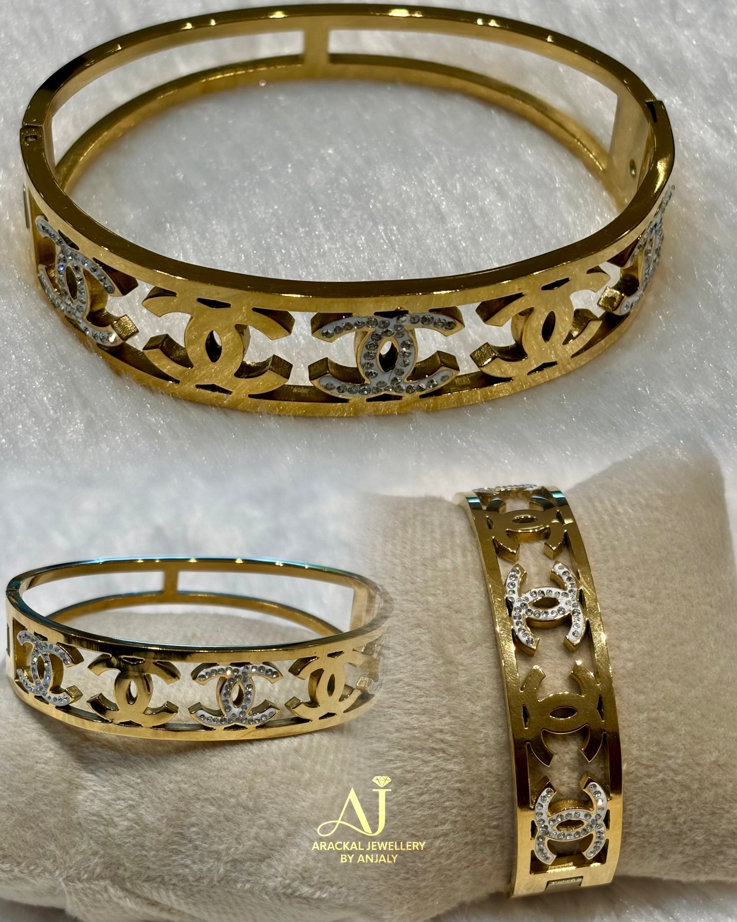 Premium daily wear anti tarnish openable bracelet product code B73