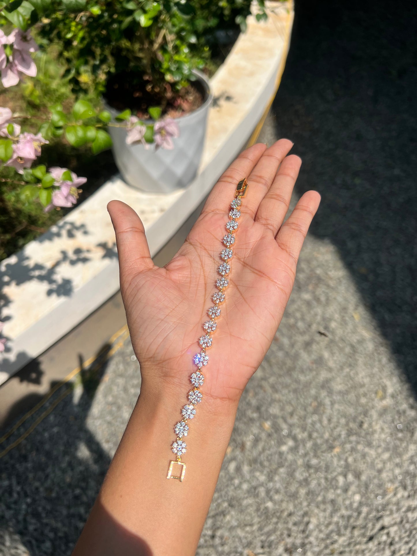 Occasion wear diamond finish bracelet suitable for 2 and 2.2 size only product code B114