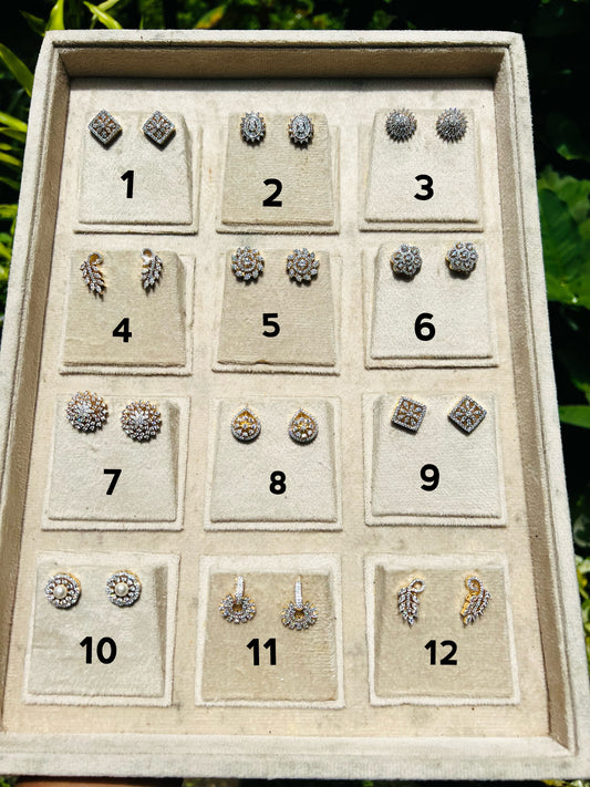 Premium daimond replica studs product code E34