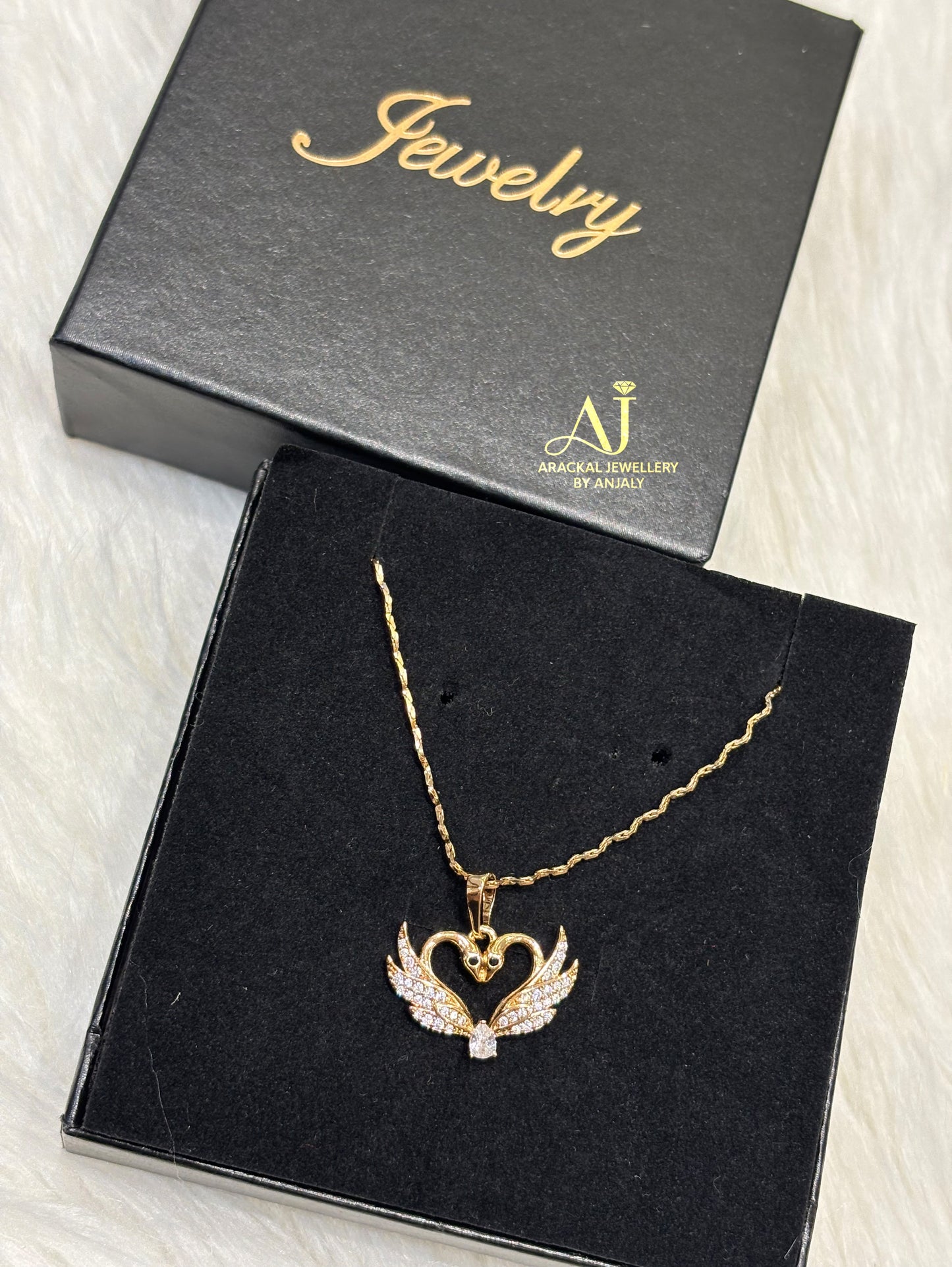 Premium 18k gold plated cz pendant chain product code N20