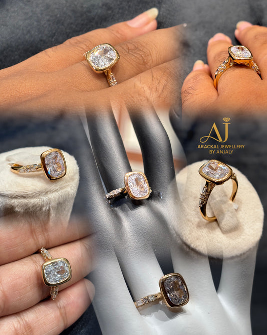 Premium quality 18k gold plated anti tarnish rings product code R08