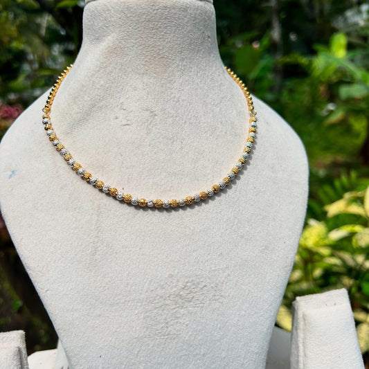 Premium daily wear gold plated 2tone necklace product code N168