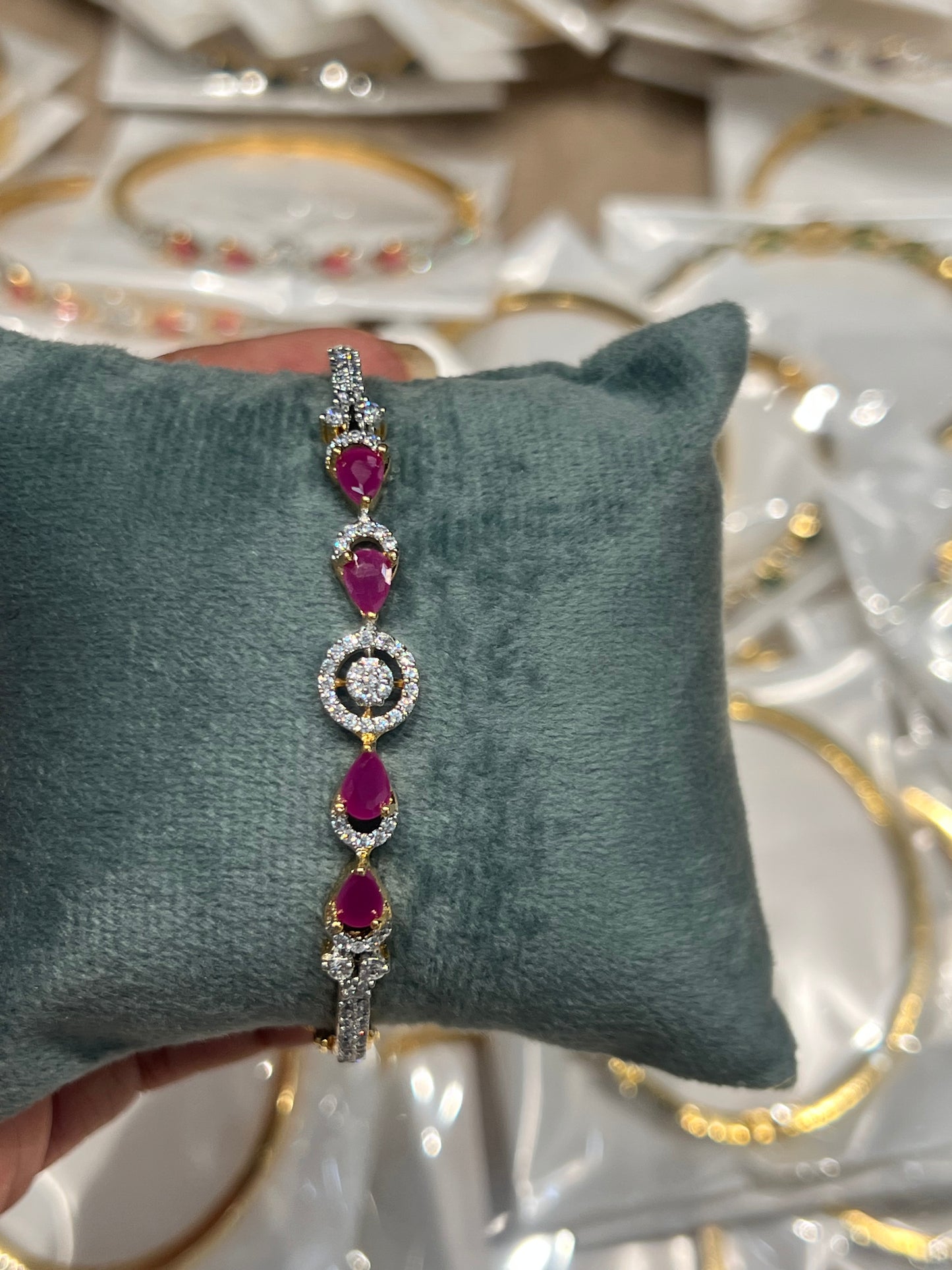 Premium party wear diamond finish openable bracelet product code D205