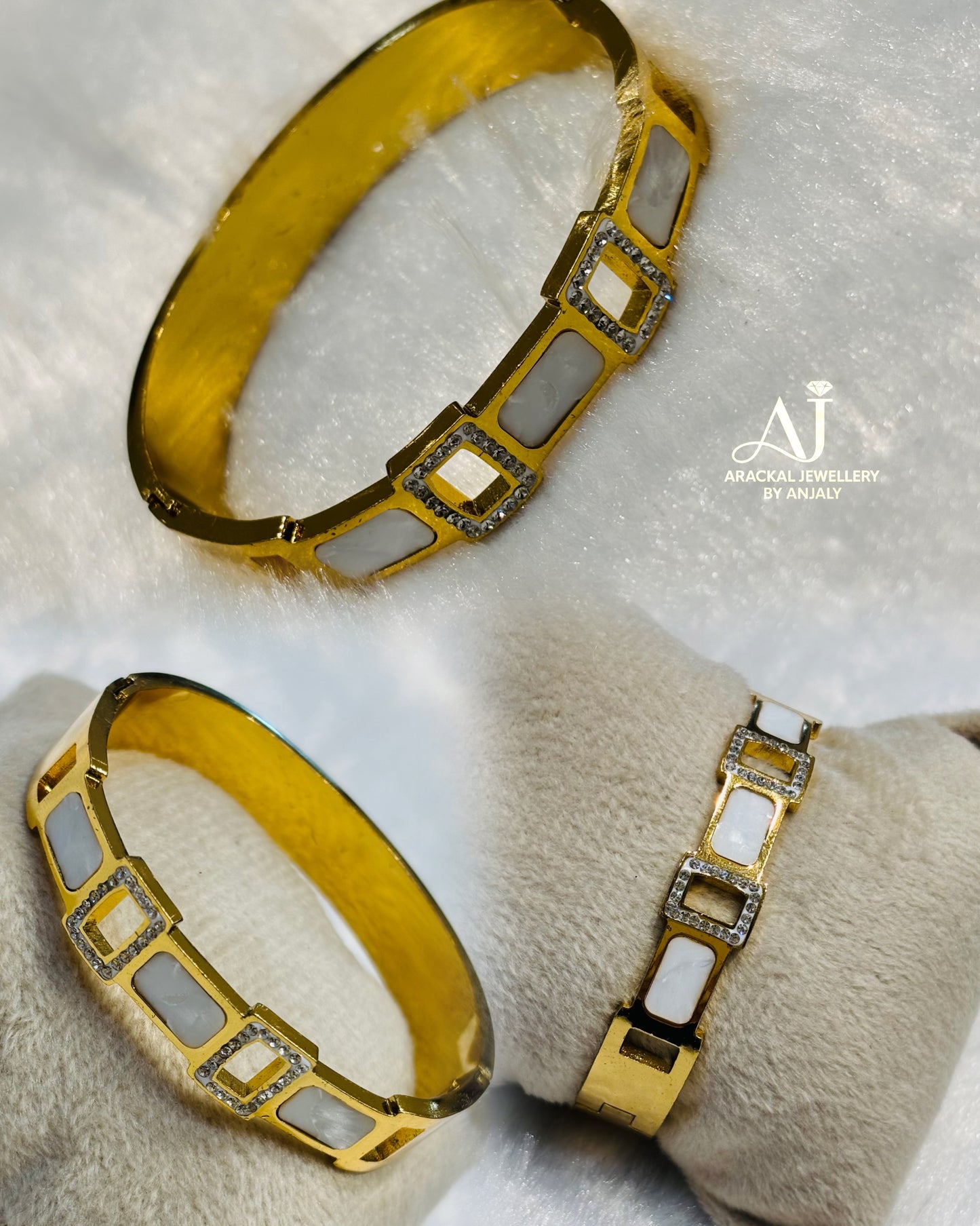 Premium daily wear anti tarnish openable bracelet product code B73