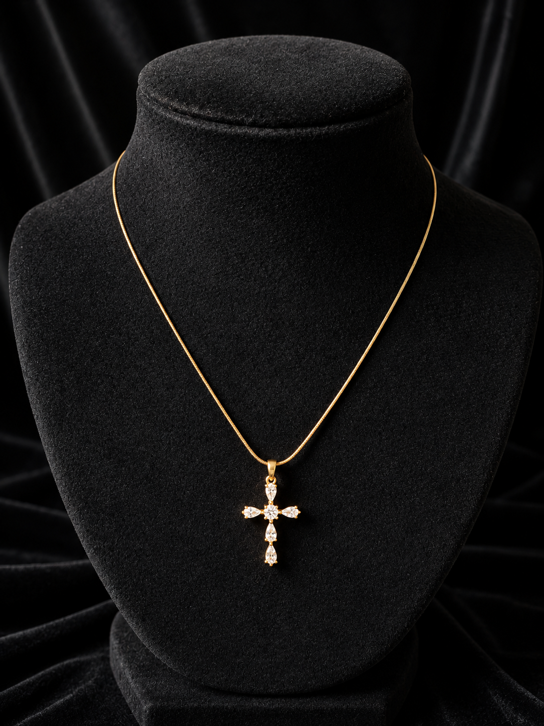 Premium stainless steel cross pendant chain product code G142