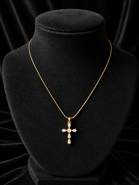 Premium stainless steel cross pendant chain product code G142
