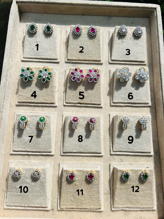 Premium daimond replica studs product code E35