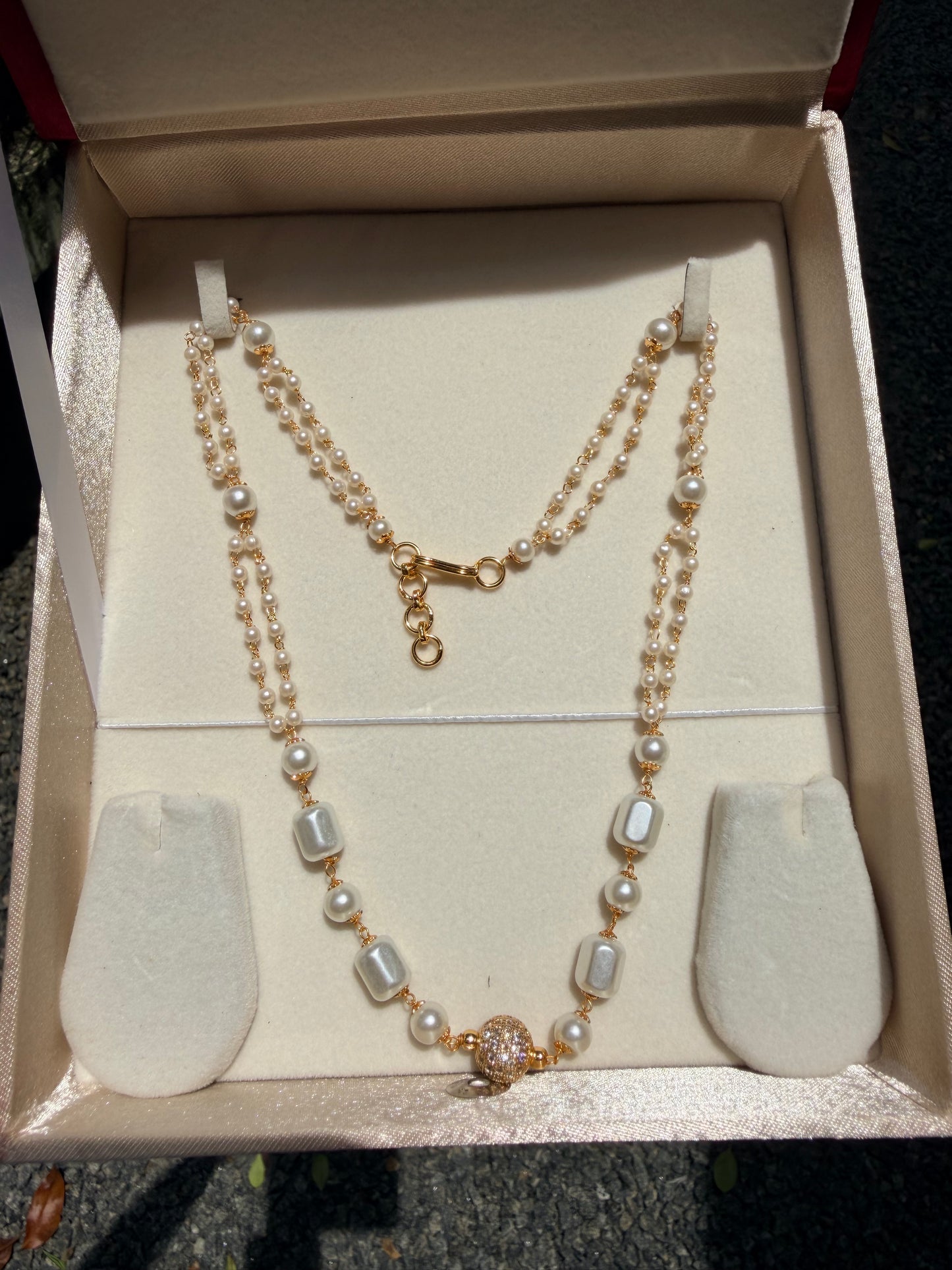 Premium quality pearl layer necklace product code P160