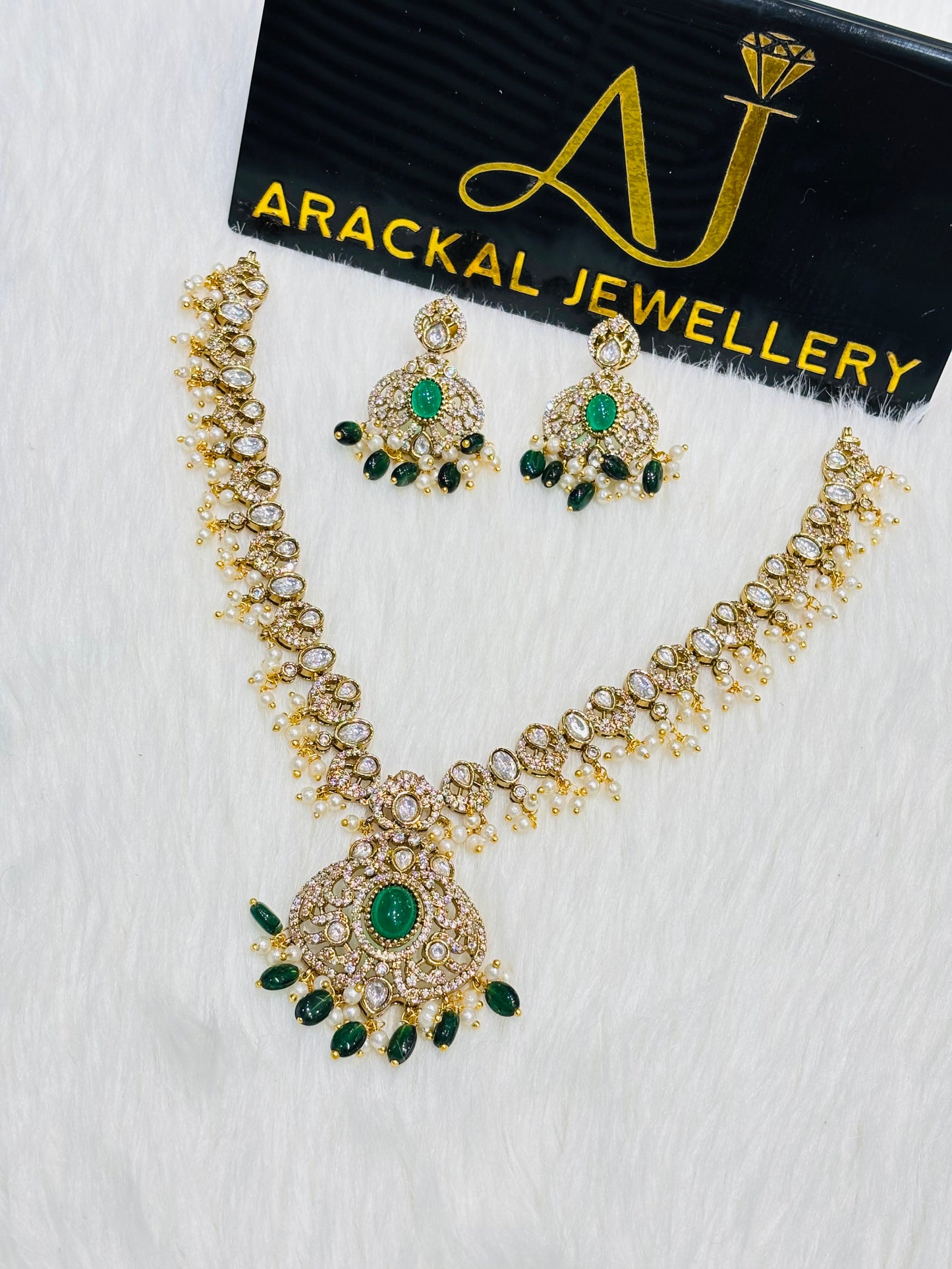 Premium quality jadau Kundan long necklace product code N256