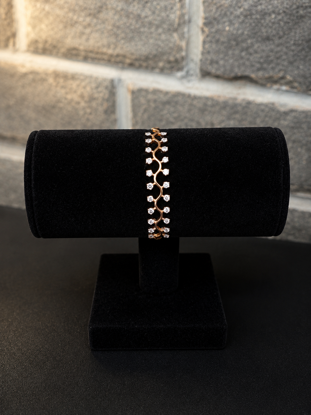 Premium diamond finish party wear openable bracelet product code Product Code B213