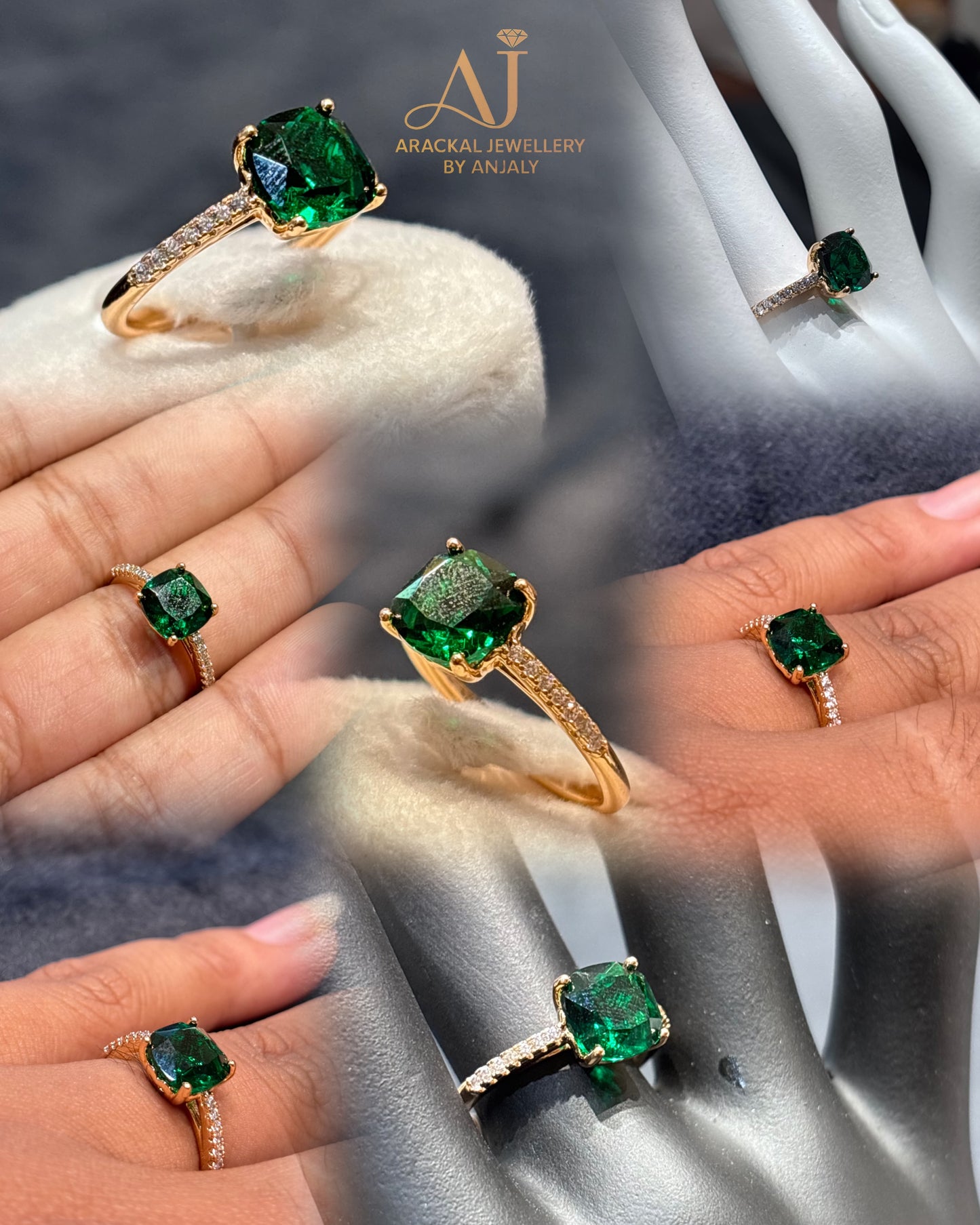 Premium quality 18k gold plated anti tarnish rings product code R08