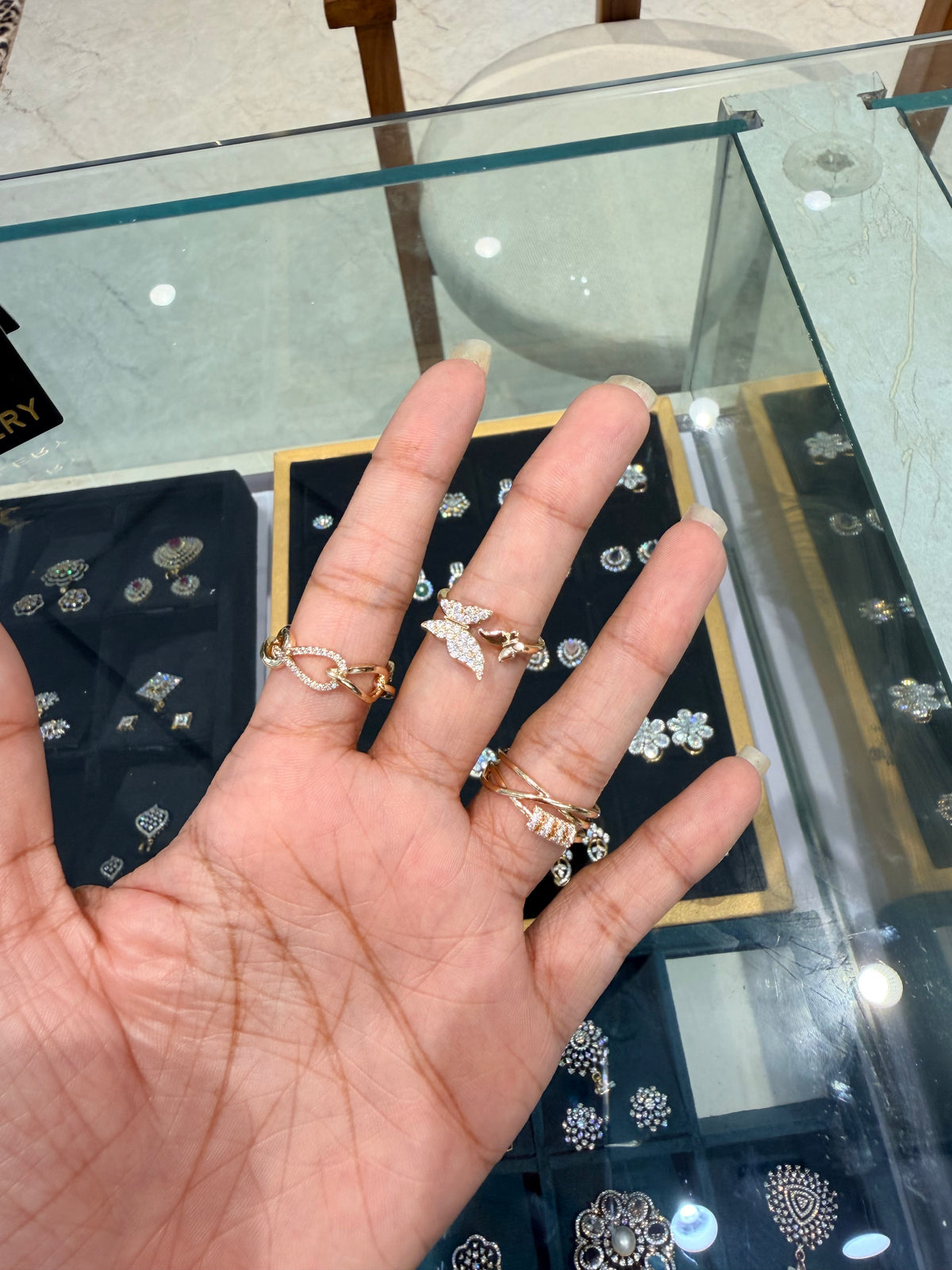 Premium anti tarnish Adjustable rings Product code R77