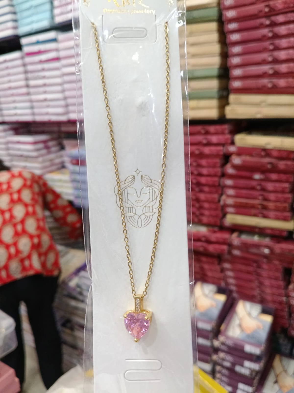 Premium anti tarnish stainless steel daily wear necklace product code A21