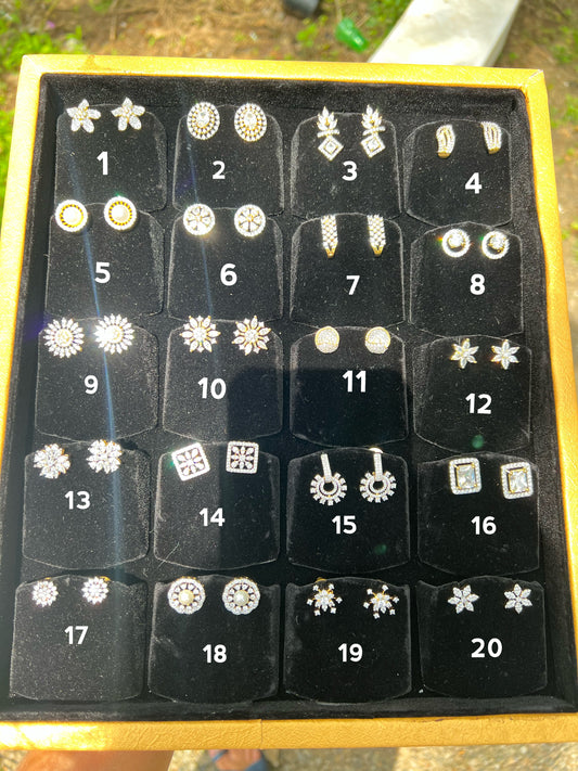 Premium quality ad daimond finish studs product code E69