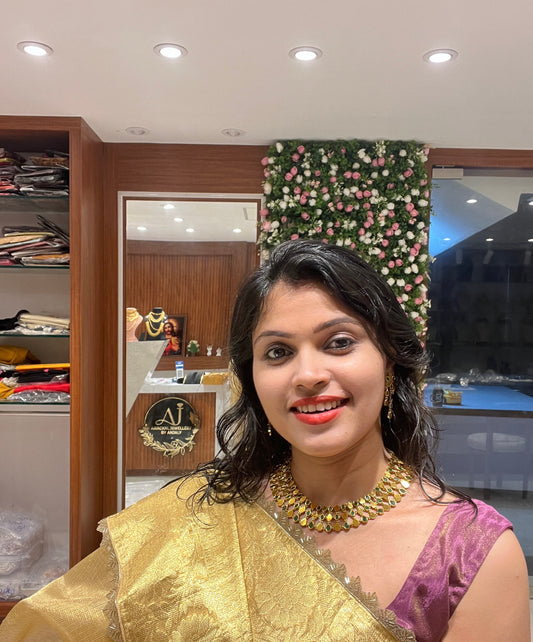 Premium quality gold replica bridal necklace set product code BD10 Prebooking 10 days