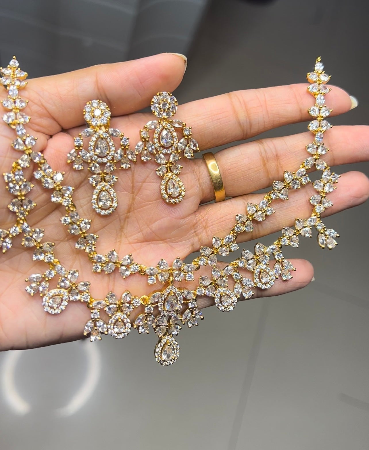 Most popular bridal ad 2layer necklace product code 570