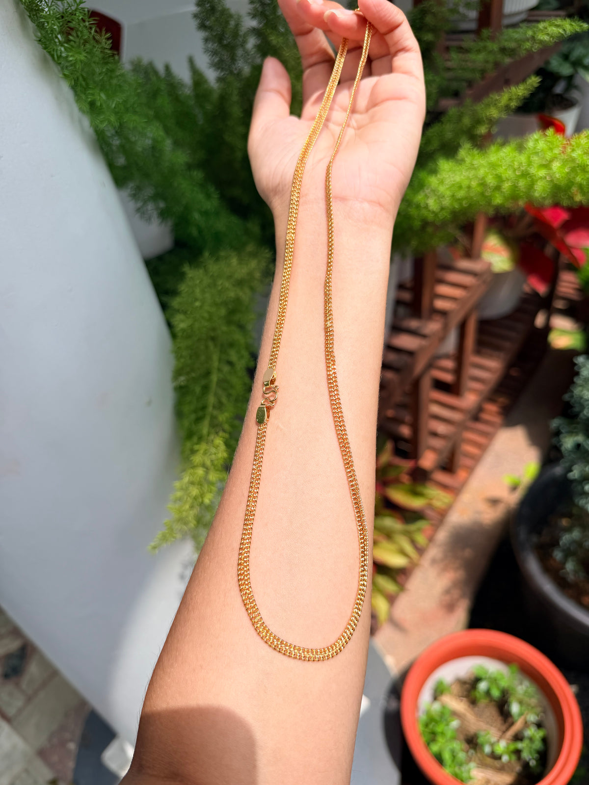 Premium gold plated daily wear 8 pidi thali chain product code G190