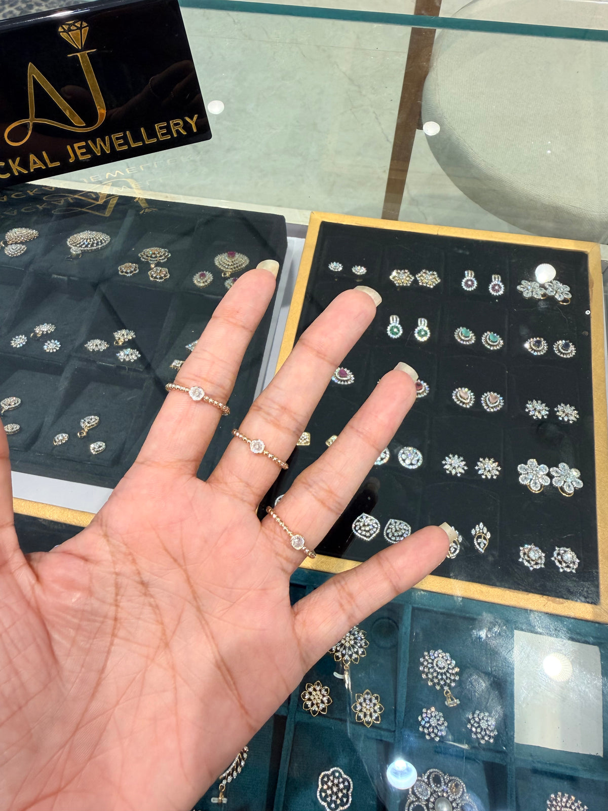 Premium anti tarnish adjustable rings product code R75