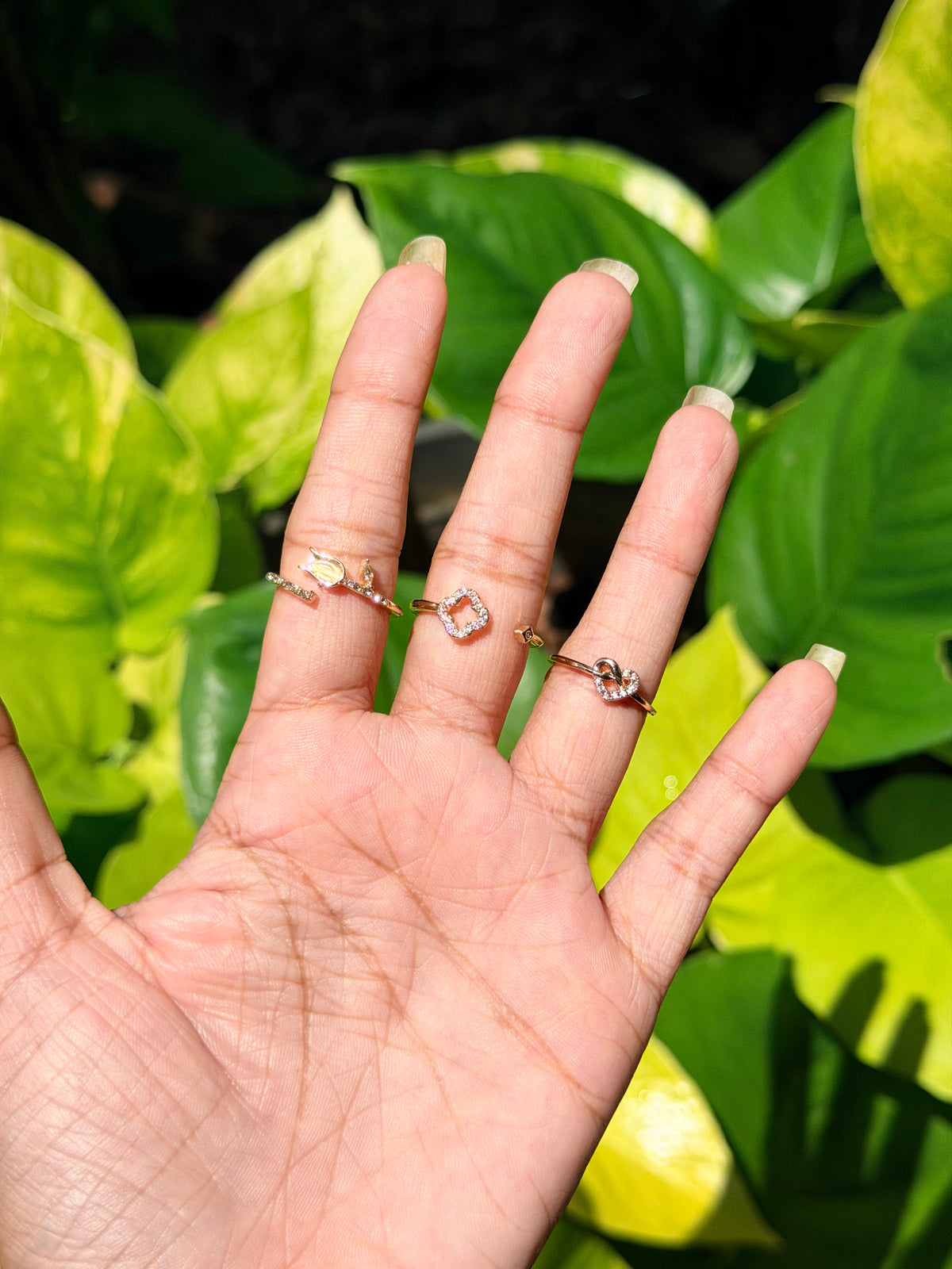 Premium anti tarnish adjustable rings product code R81