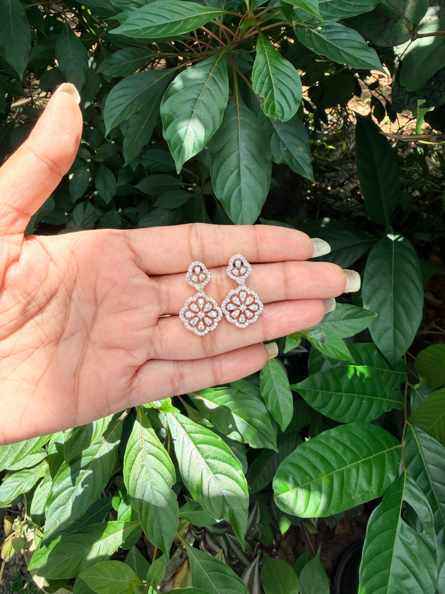 Premium diamond finish earrings product code E231