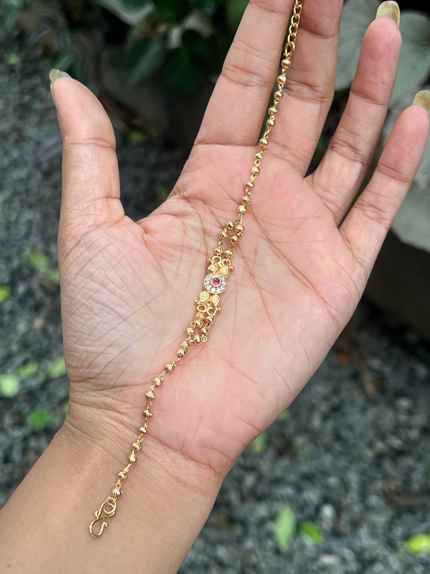 Premium gold plated daily use adjustable bracelet product code G98