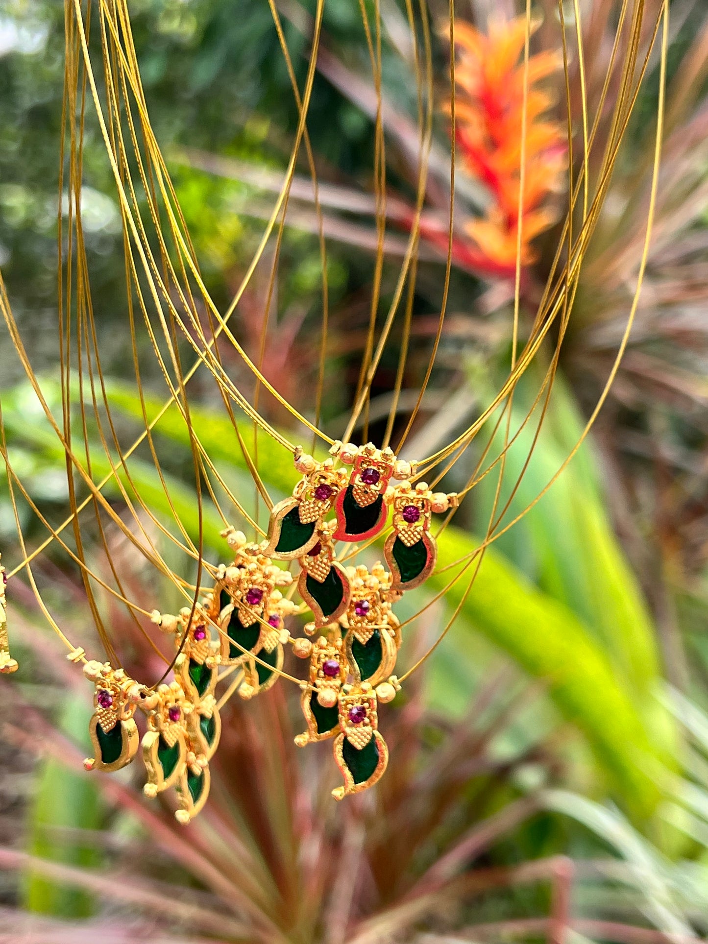 Trending invisible chain with palakka manga pendant chain product code N366