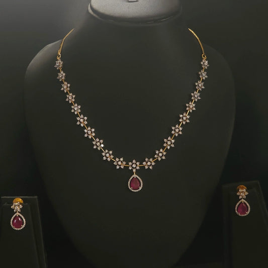 Premium daimond finish star necklace product code 32