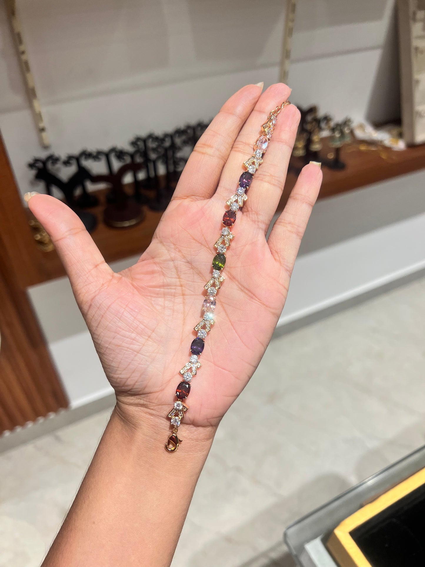 Premium quality ad Multi color stone bracelet product code G75
