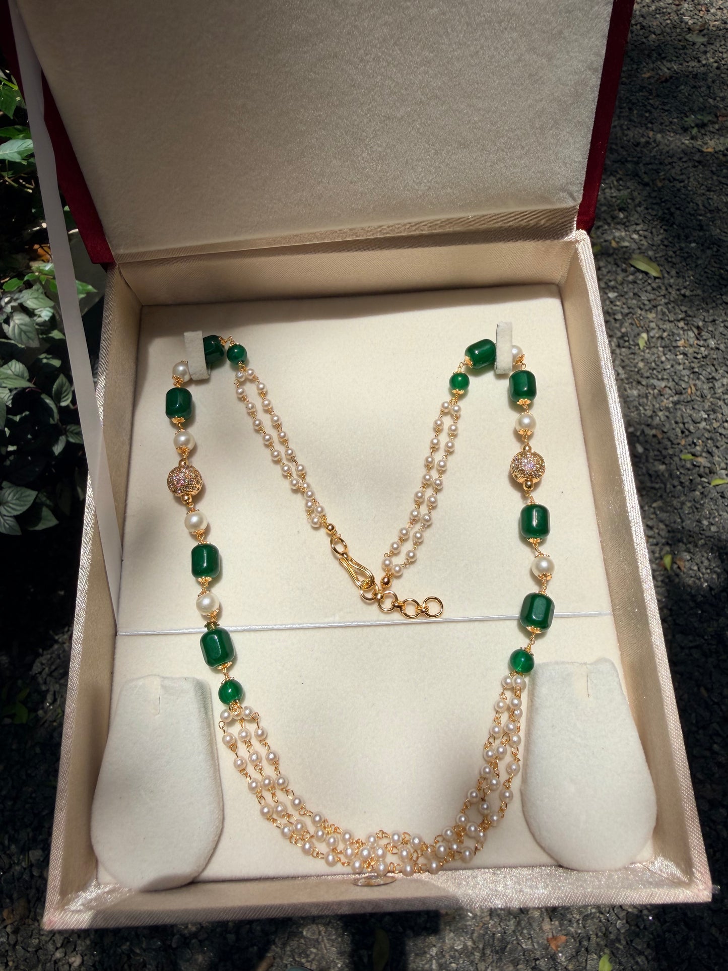 Premium quality pearl layer necklace product code P160