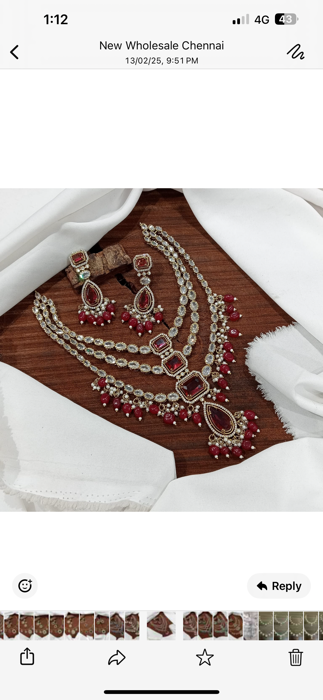 Premium 3layer Victorian mehandi polish necklace set product code 916