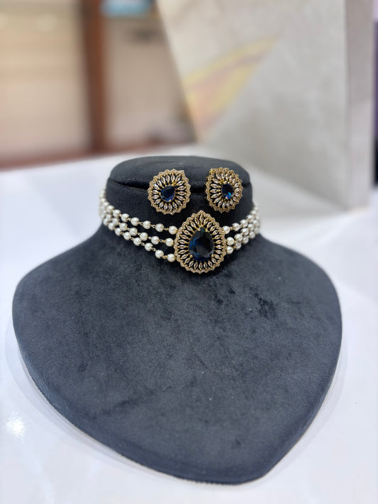 Premium Victorian 3layer choker set product code N225
