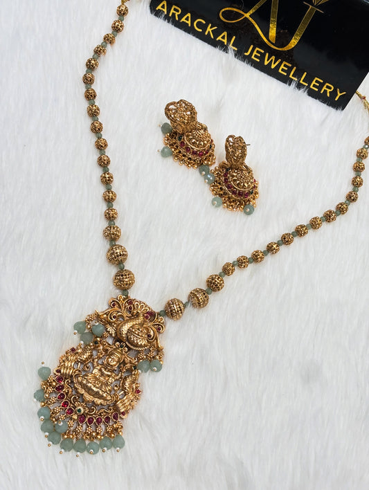 Premium quality matt finish lakshmi haram product code N273
