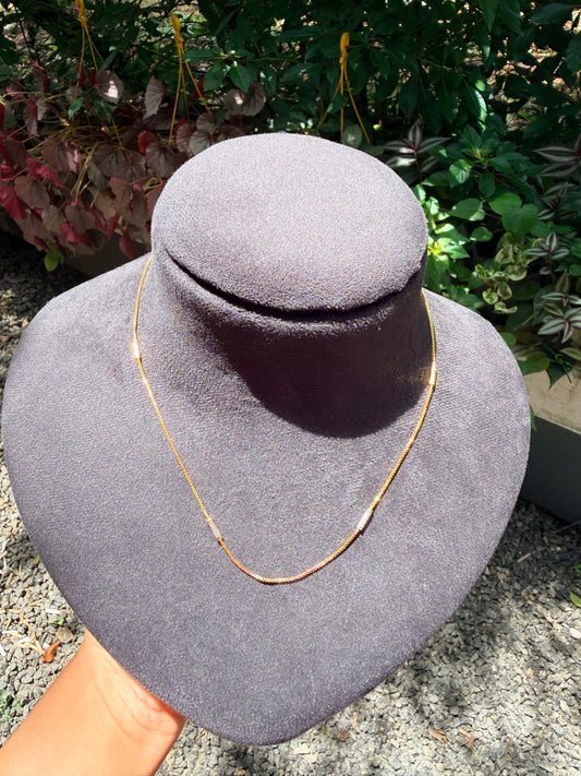 Premium daily wear  tube two tone 6pidi chain product code G163
