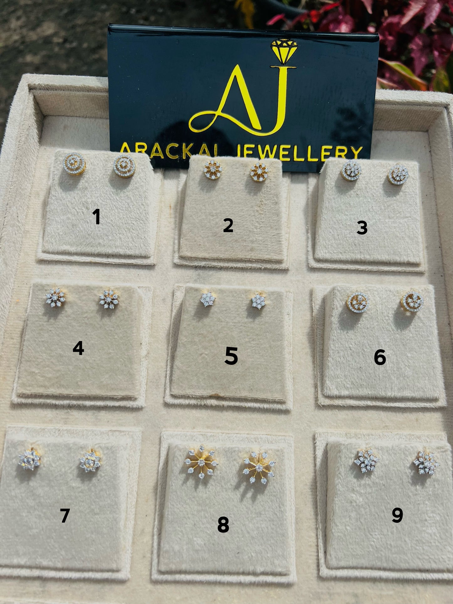 Premium daimond replica studs product code E42