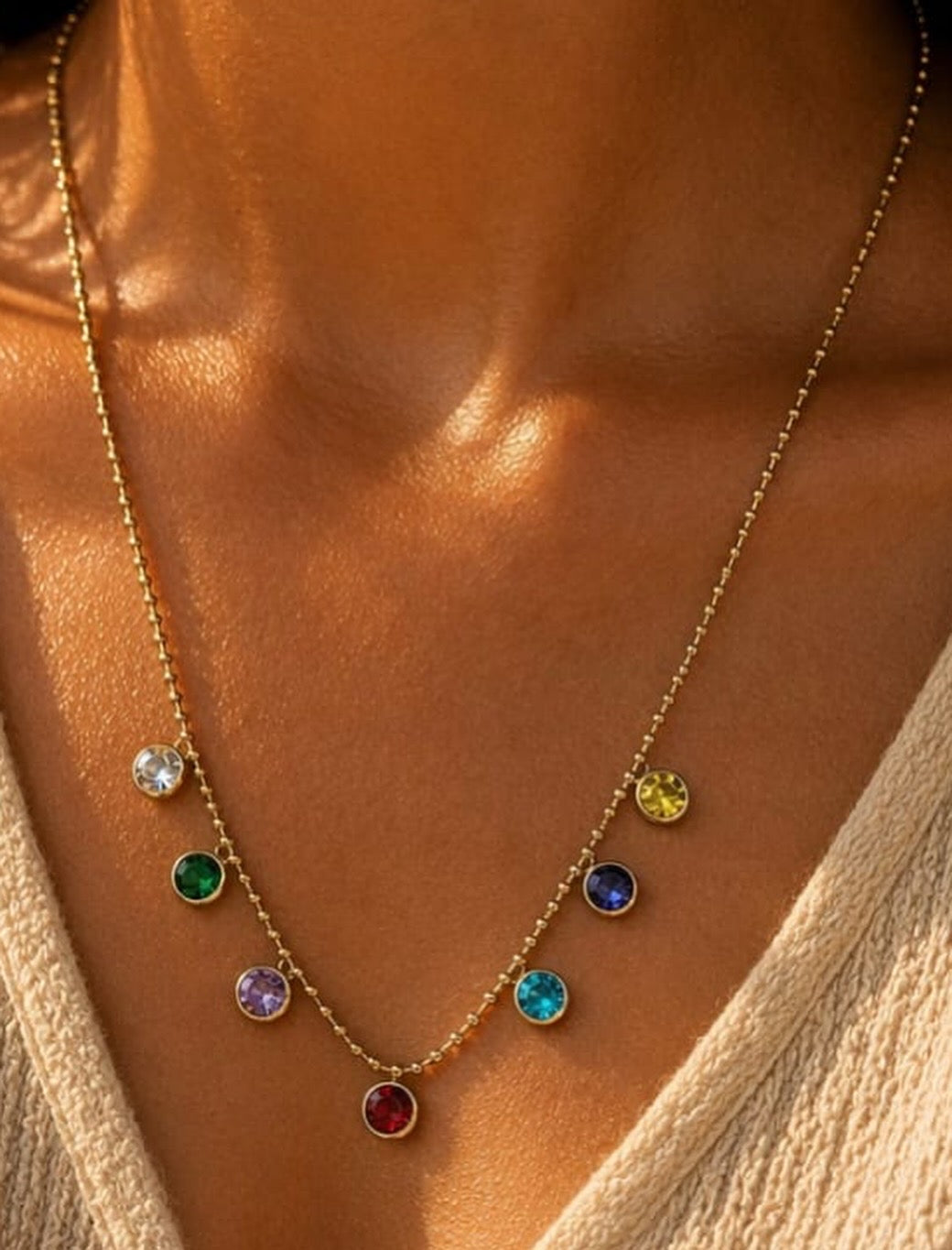 Premium quality anti tarnish daily use new drops charm necklace product code A20